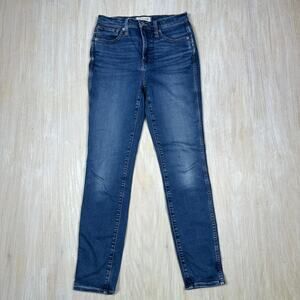 Madewell 10" High Rise Skinny Medium Wash Casual Everyday Stretch Denim Jeans 26